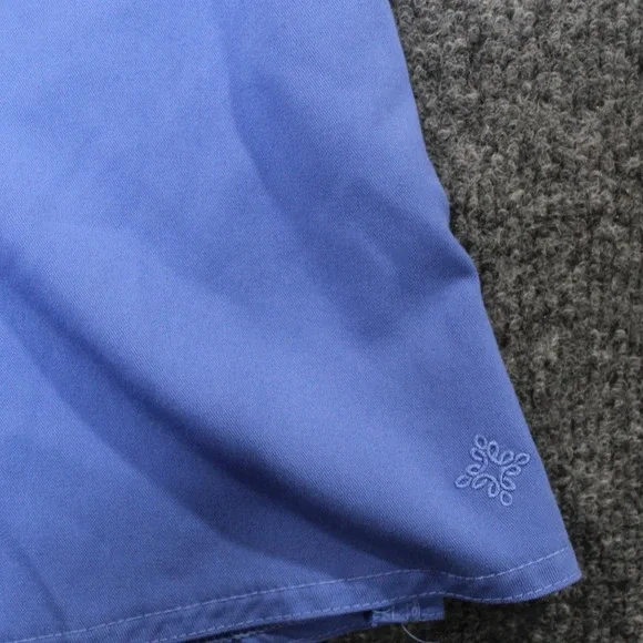 MedCouture Touch Scrub Top V-Neck Short Sleeve Medical Uniform Blue Size M - Picture 3 of 8